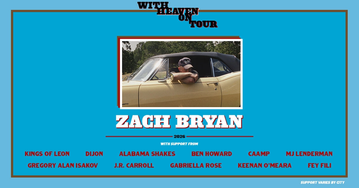 Zach Bryan 2026 Tour