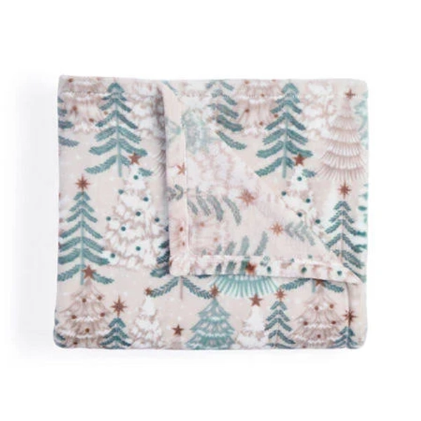 North Pole Trading Co. Holiday Velvet Plush Lightweight Throw