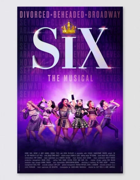 SIX the Broadway Musical Poster