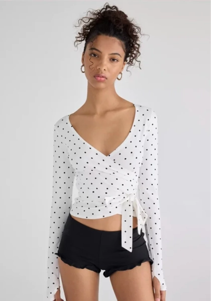 Out From Under Bec Ballet Wrap Top