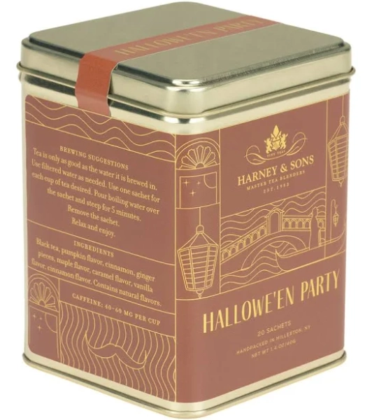 Harney & Sons Fine Teas Hallowe'en Party Tin of 20 Sachets