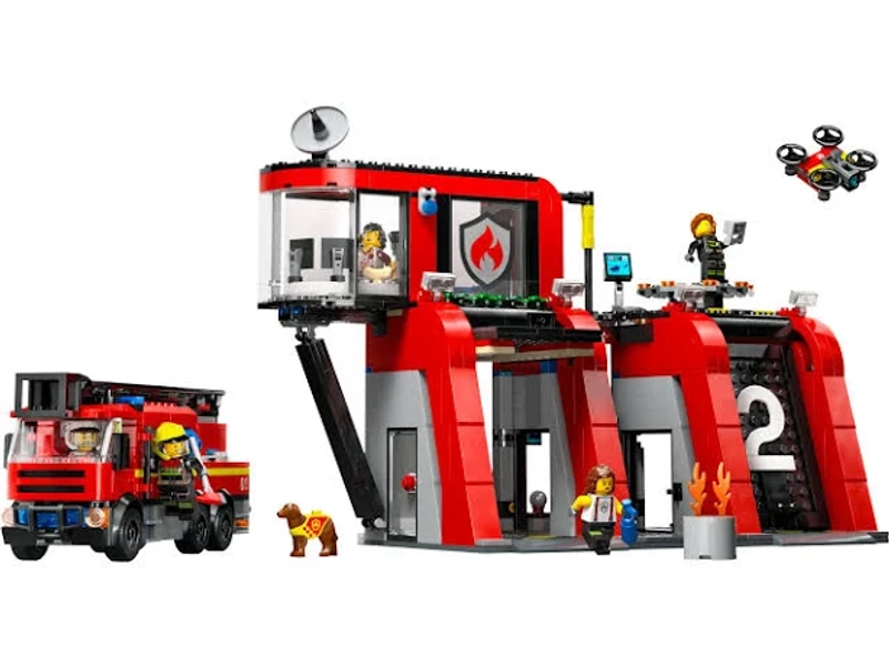 LEGO City Fire Station with Fire Truck