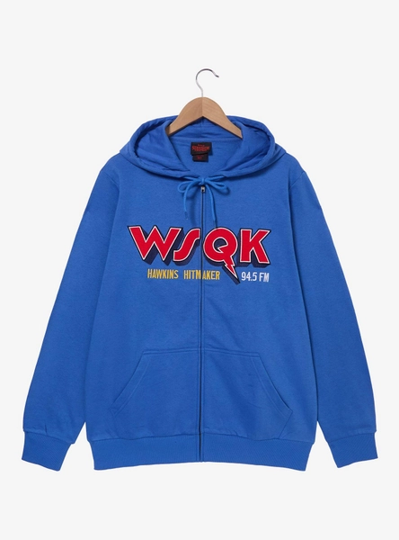 Stranger Things WSQK Hawkins Hitmaker Zippered Hoodie — BoxLunch Exclusive
