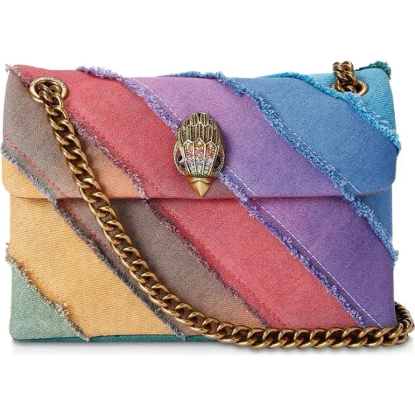 Kurt Geiger London Mini Denim Kensington Convertible Crossbody Bag
