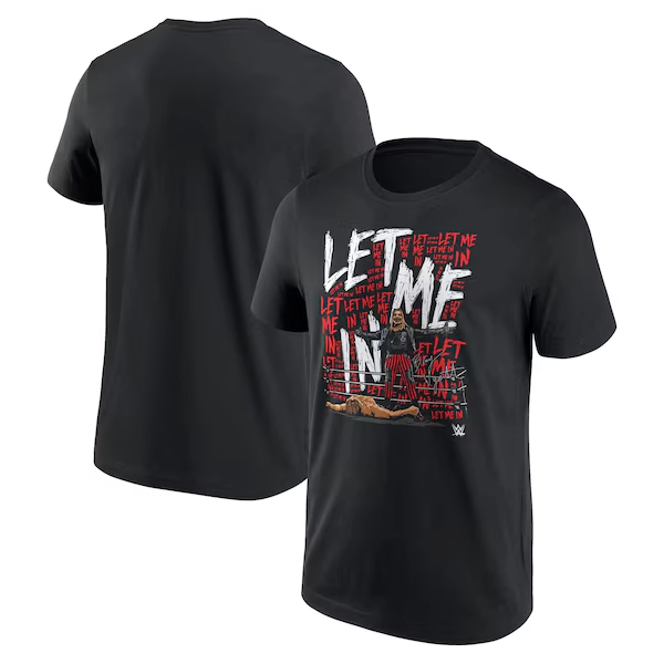 WWE Bray Wyatt Let Me In Repeat T-Shirt - Black - Mens