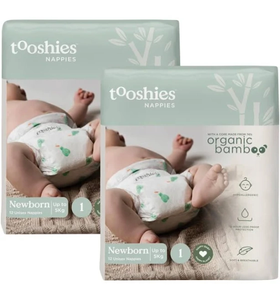 Tooshies Newborn Bamboo Nappies