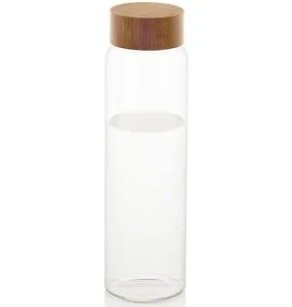 Andrea House MS70099 Glass Bamboo Water Bottle