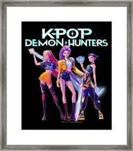 KPop Hunters X Heroic Poses Group friends Framed Print