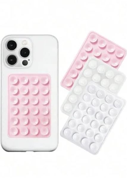Silicone Suction Phone Case Mount Phone Suction Grip Octobuddy Sticky Phone Grip Adhesive Phone Stand Sticky For Cell Phone For Women Wallet Mini