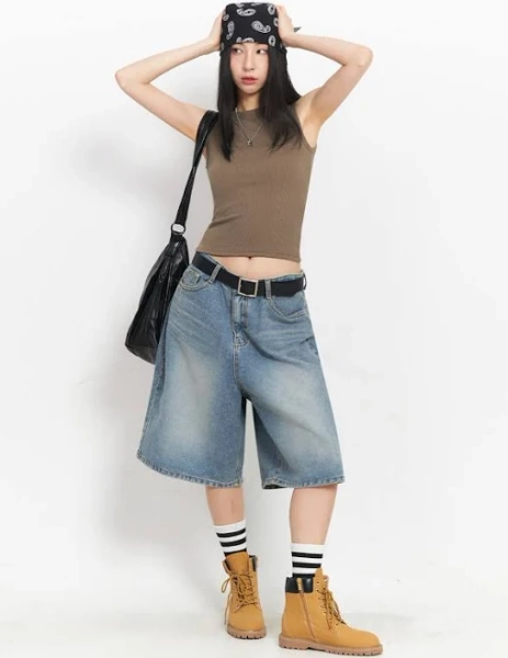 Washed Baggy Jorts