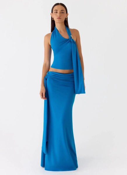 Demiase Maxi Skirt - Royal Blue