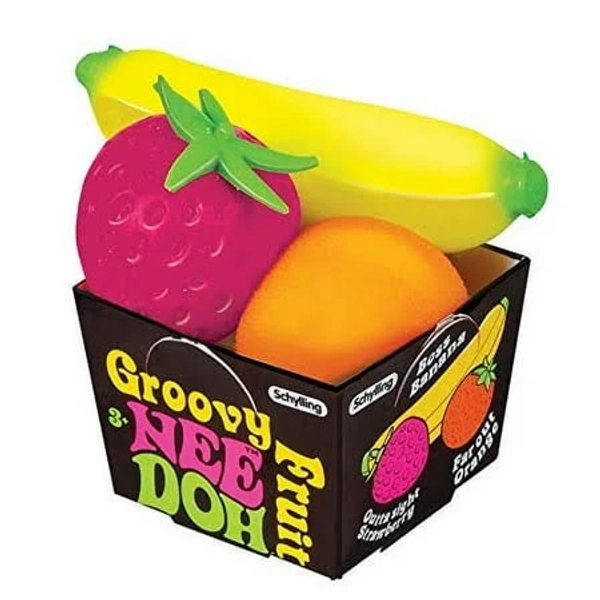 NeeDoh Groovy Fruit Sensory Stress Ball