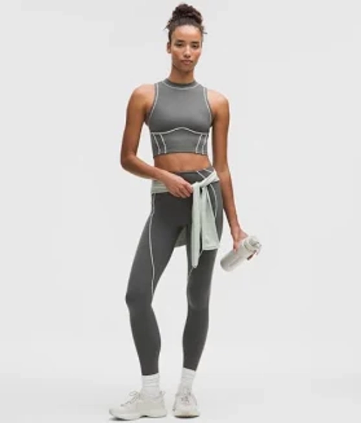 lululemon – Legging à coutures profilées taille haute en Ultralu pour Femmes – Gris – Taille 0