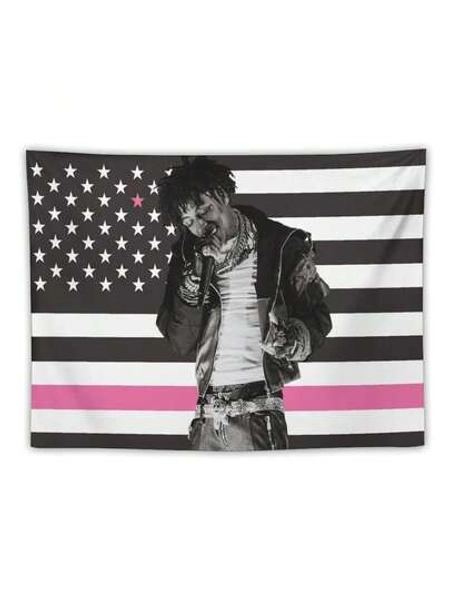 American Flag Design Youngboy Music Never Rapper Broke Again Tapestry Background Cloth Wall Hanging Curtains Wall Decoration Bathroom Posters Beach Towels Decorative Cloth Wall Decoration Tapestry Room Decoration