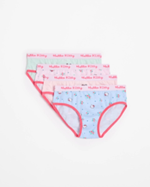Hello Kitty Cotton Girls Briefs 4 Pack