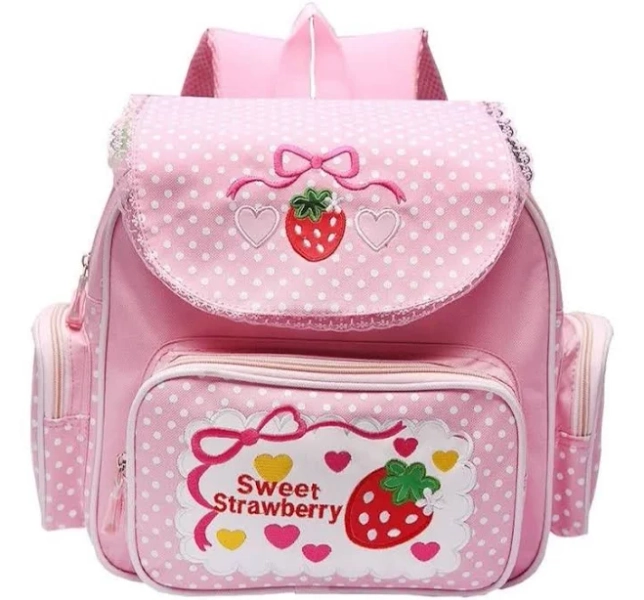Sweet Strawberry Pink Backpack Book Bag Kawaii Cute | Kawaii Babe