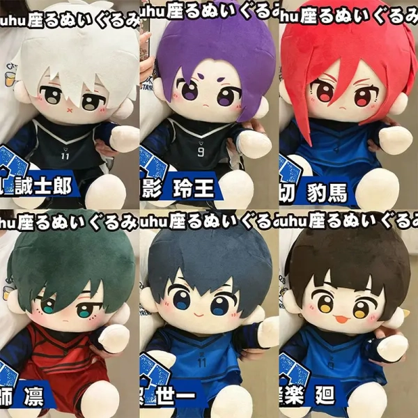 40cm Large Stuffed Cushion Pillow Doll Toys COS Anime Blue Lock Nagi Hyouma Chigiri Rin Cartoon Plush Pendant Kids Birthday Gift - AliExpress 26