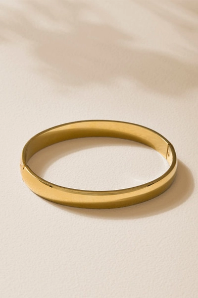 Dora Stainless Steel Solid Hinge Bracelet