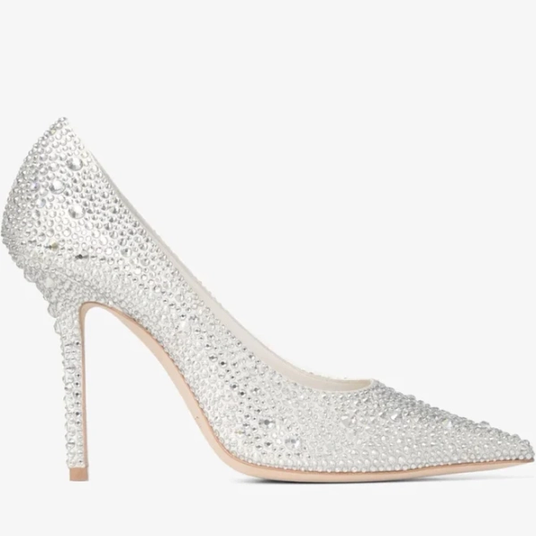 Jimmy Choo Womens Love 100 Satin Pumps