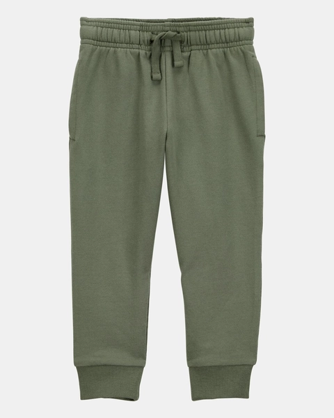 Toddler Boy Pull-On Drawstring Joggers - Green