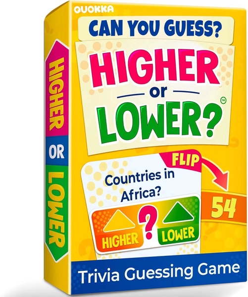 Quokka Board Games for Kids and Adults – Trivia Family Games for Game Night – Higher or Lower - Walmart.com