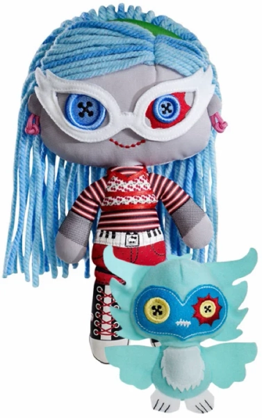 Plush Ghoulia and Sir Hoots-A-Lot