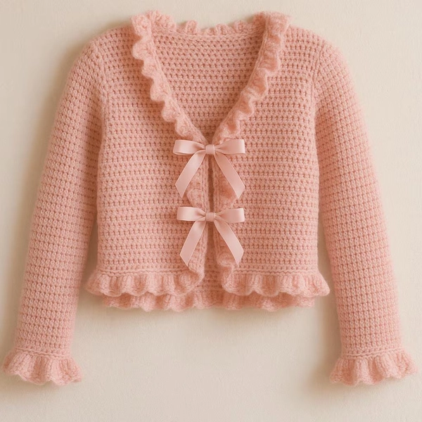 Crochet Pattern Coquette Cardigan PDF Instant Download