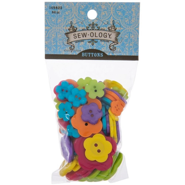 Bright Flower Buttons