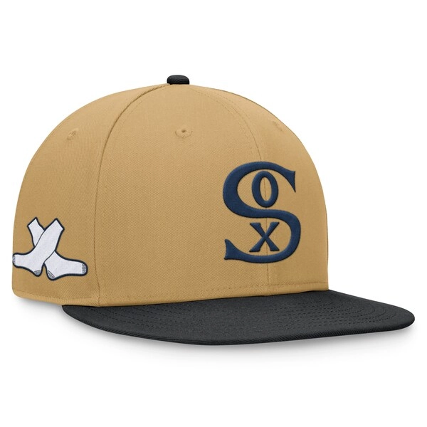 Chicago White Sox Fanatics  Heritage Two-Tone Fitted Hat - Khaki/Black