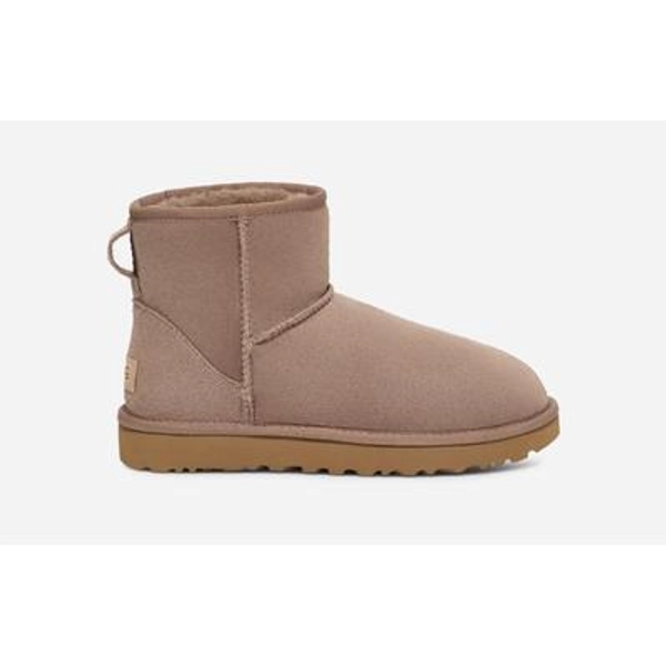UGG® Women's Classic Mini II Sheepskin Classic Boots in Brown/, Size 7