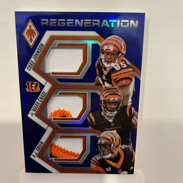 2025 Panini Phoenix - Johnson/Chase/<wbr/>Green Triple Patch /199 Regeneration RGN-CIN