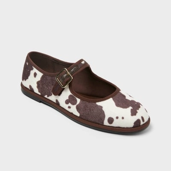 Women’s Halston Mary Jane Flats with Memory Foam Insole – Universal Thread™ Brown 9