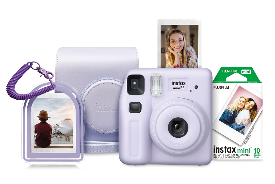instax mini SE Instant Camera Bundle - Purple