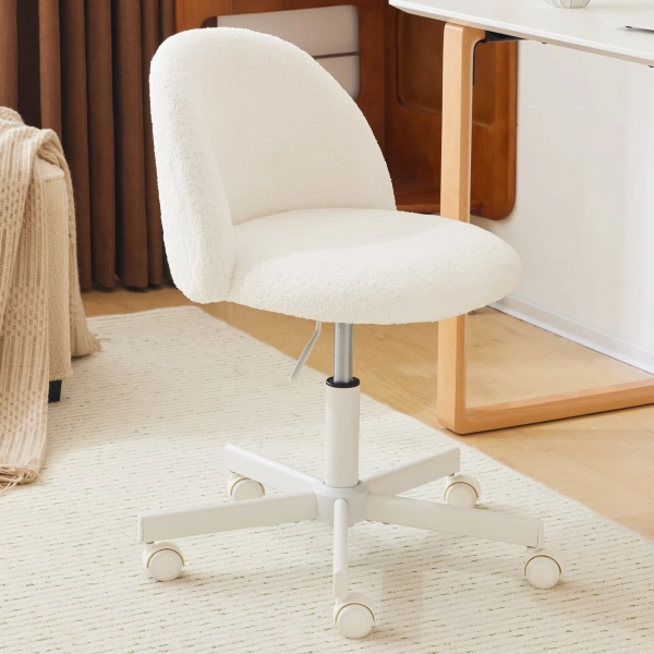 Ebern Designs Task Chair Office Desk Chair Make Up Chair With Wheels & Reviews | Wayfair