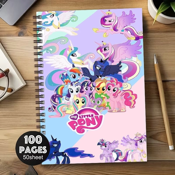 1pc * Pony Notebook Colorful Cartoon Unicorn * Notebook, Holiday Gift, Birthday Gift, Journal
