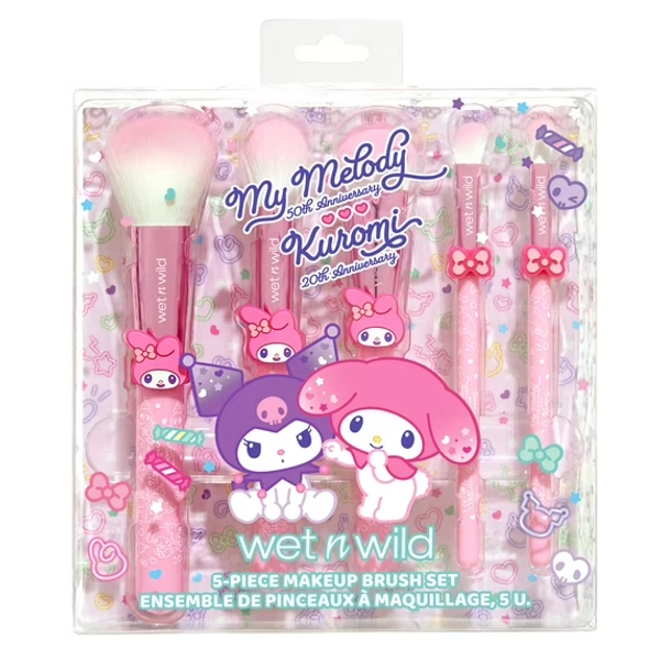 wet n wild 5-Piece Makeup Brush Set - My Melody