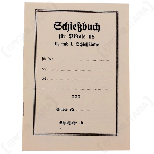 German P08 Proof of Training License