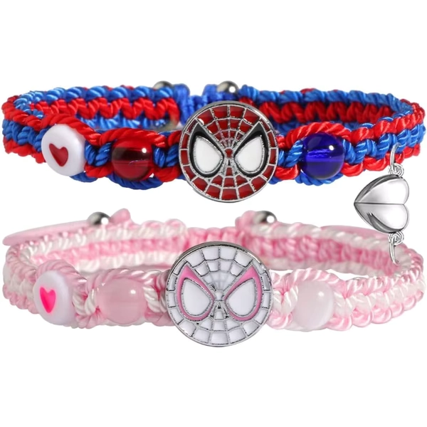 Spiderman Friendship Bracelet for Couples Best Friend Bff Family, Birthday Valentines Day Gifts To Child Sister Bestie  Soulmate - AliExpress 