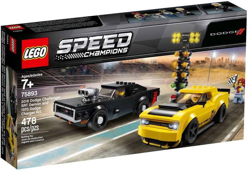 Pre-Owned Speed Champions 2018 Dodge Challenger SRT Demon & 1970 Dodge Charger R/T Set LEGO 75893