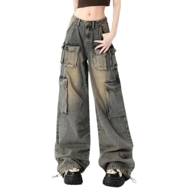 Hugboom Women's Baggy Cargo Pants