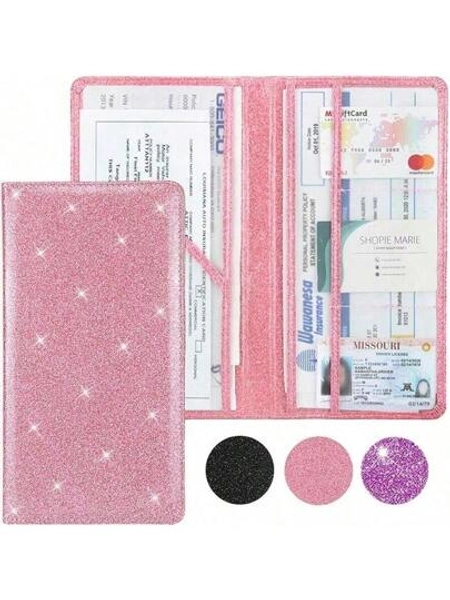 Waterproof Car Registration & Insurance Card Holder – License & Document Organizer For Glove Box, For Men, Women & Teens