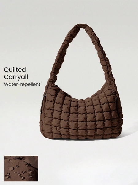 ❤️Quilted Water-Resistant Carryall Shoulder Bag