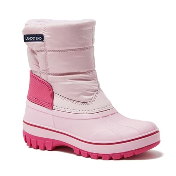 Lands' End Kids Frost Insulated Waterproof Snow Boots - 1 - Cotton Candy