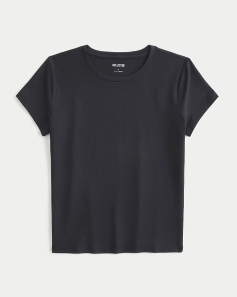 Soft Stretch Seamless Fabric Crew Baby Tee