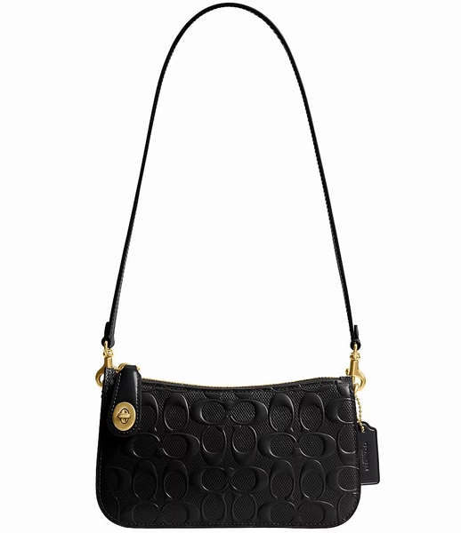 COACH Penn Signature Leather Shoulder Bag