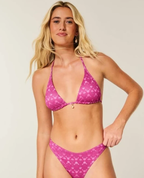Hollister Women's Shimmer Triangle Bikini Top