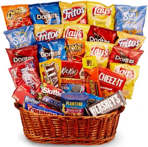 Gift Baskets - Chips, Candy & More Gift Basket - Regular