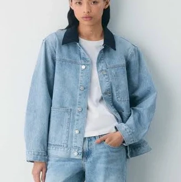 Denim Forum Women's Workwear Denim Shirt Jacket