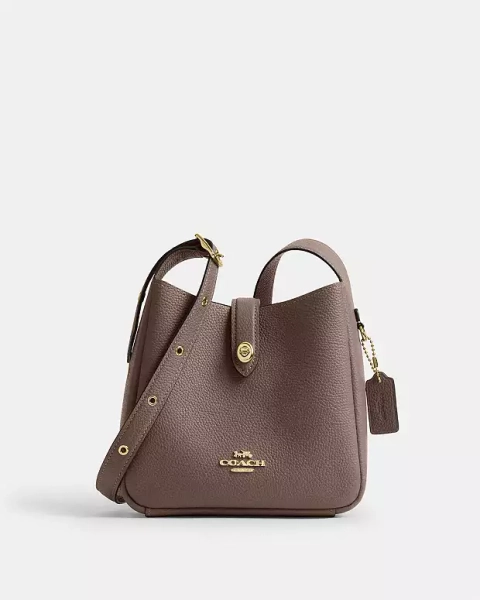 Gold/Dark Stone Hadley Mini Crossbody Bag