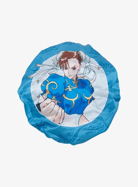 Street Fighter Chun-Li Double-Layered Reversible Satin Bonnet — BoxLunch Exclusive